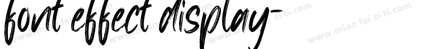 font effect display字体转换